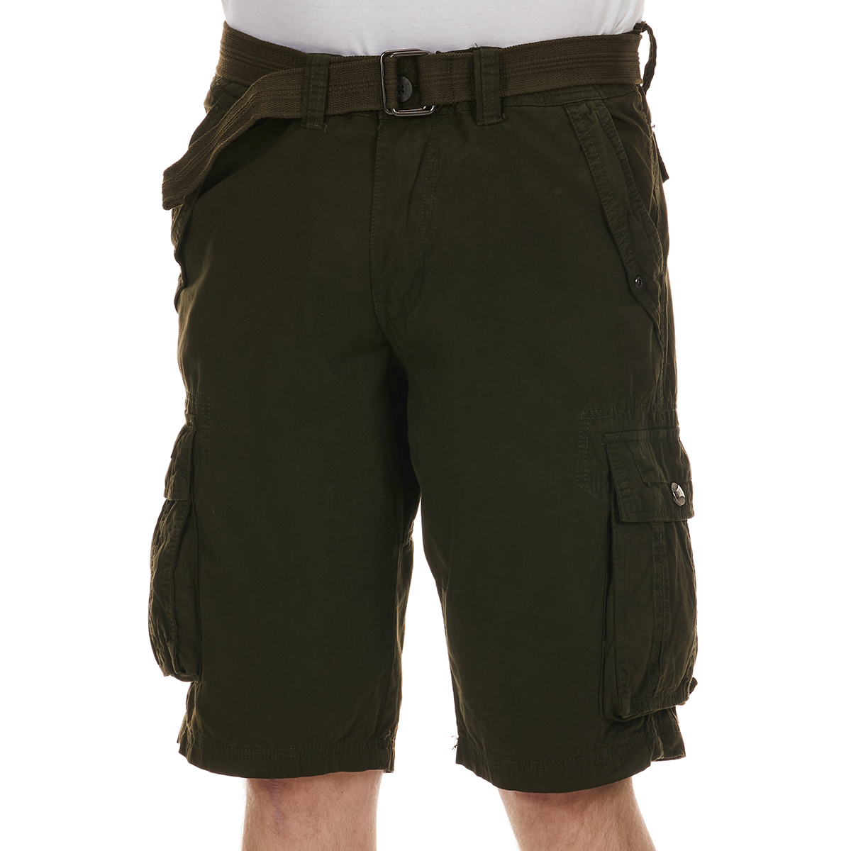 Raw X Young Men’s Belted Cargo Shorts