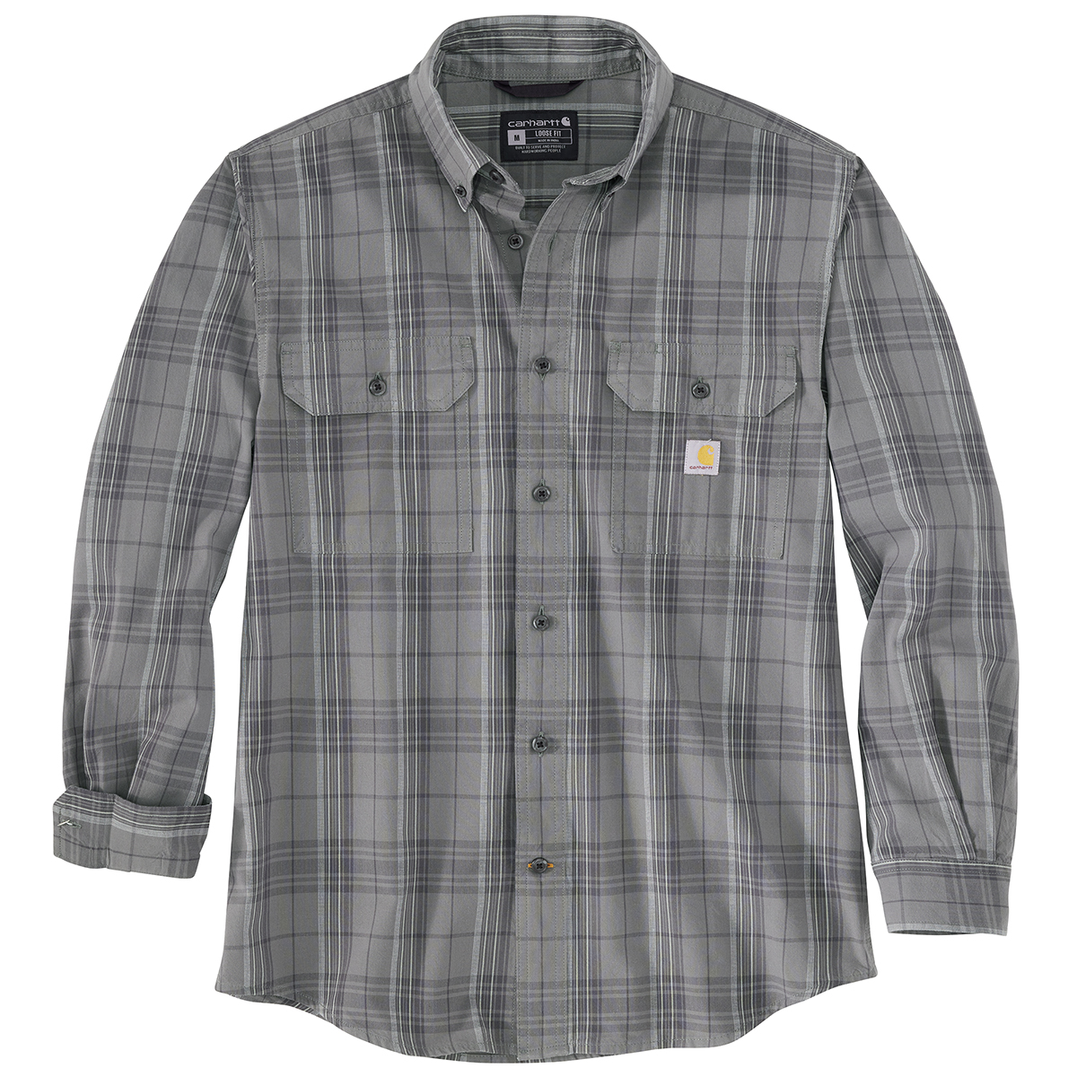 Carhartt Men's 105946 Loose Fit Midweight Chambray Long-Sleeve Shirt