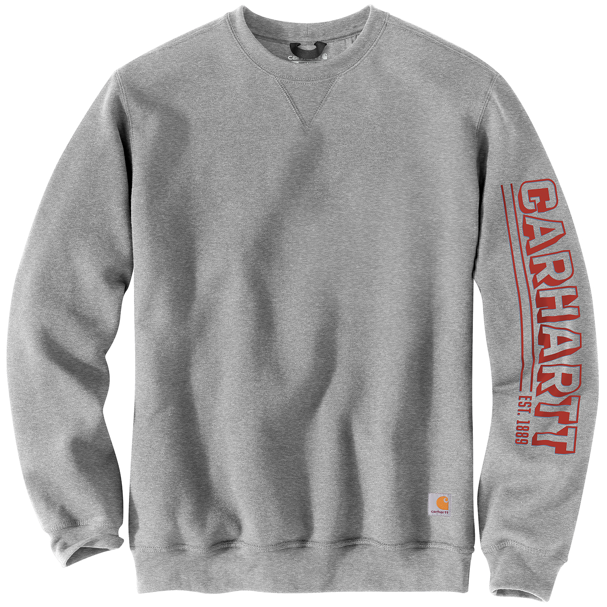 Carhartt Men's 105941 Loose Fit Midweight Crewneck Logo Sleeve Graphic Sweatshirt