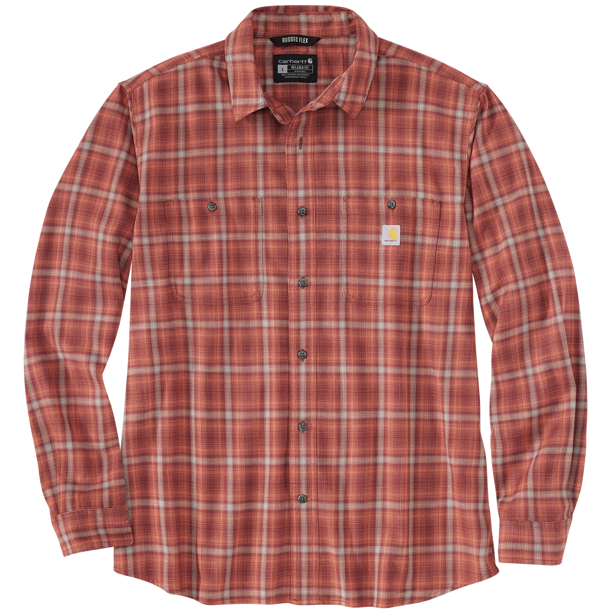 Carhartt Men's 105949 Rugged Flex Lightweight Flannel Long-Sleeve Shirt