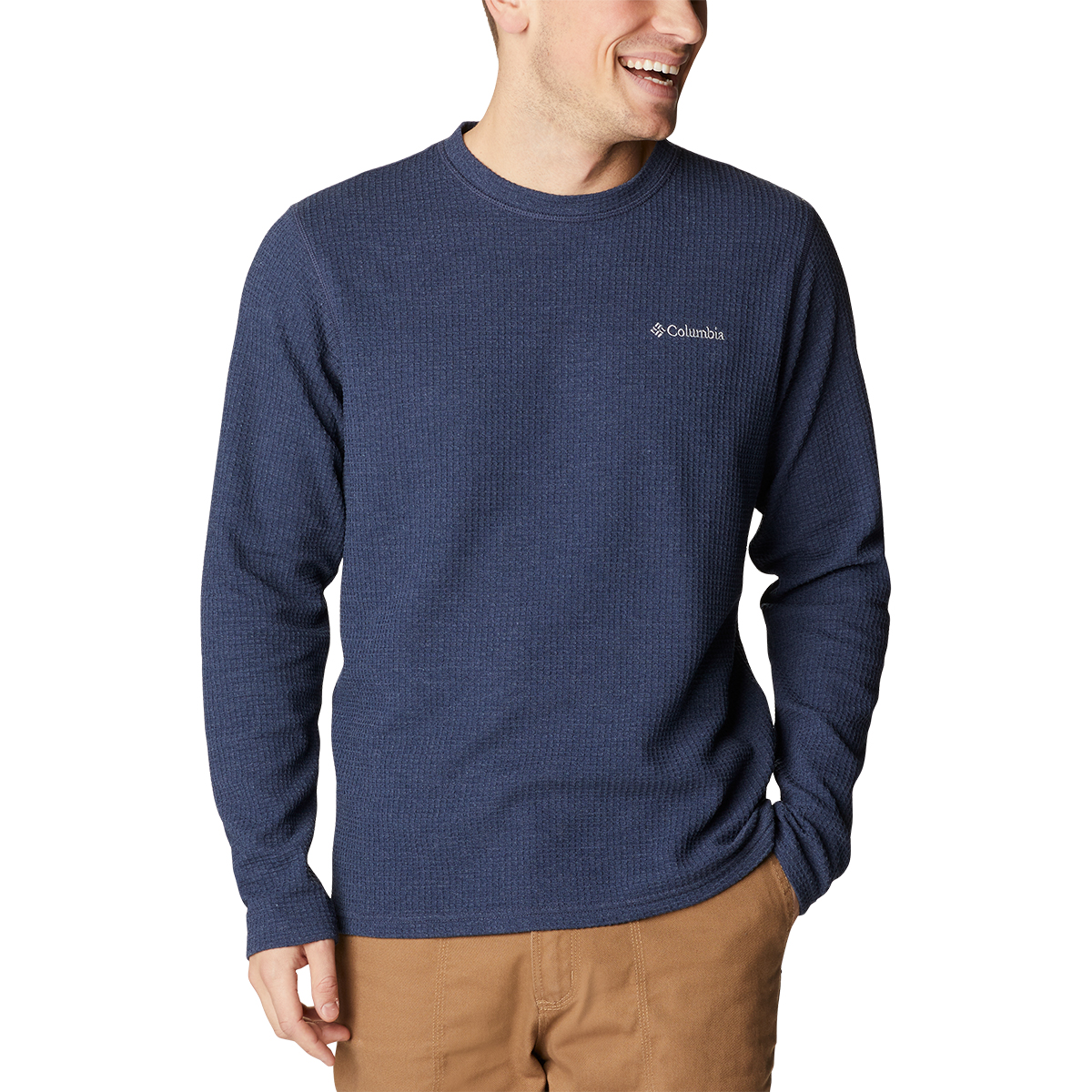 Columbia Men's Pine Peak Ii Waffle Long-Sleeve Crew - Size 2XL