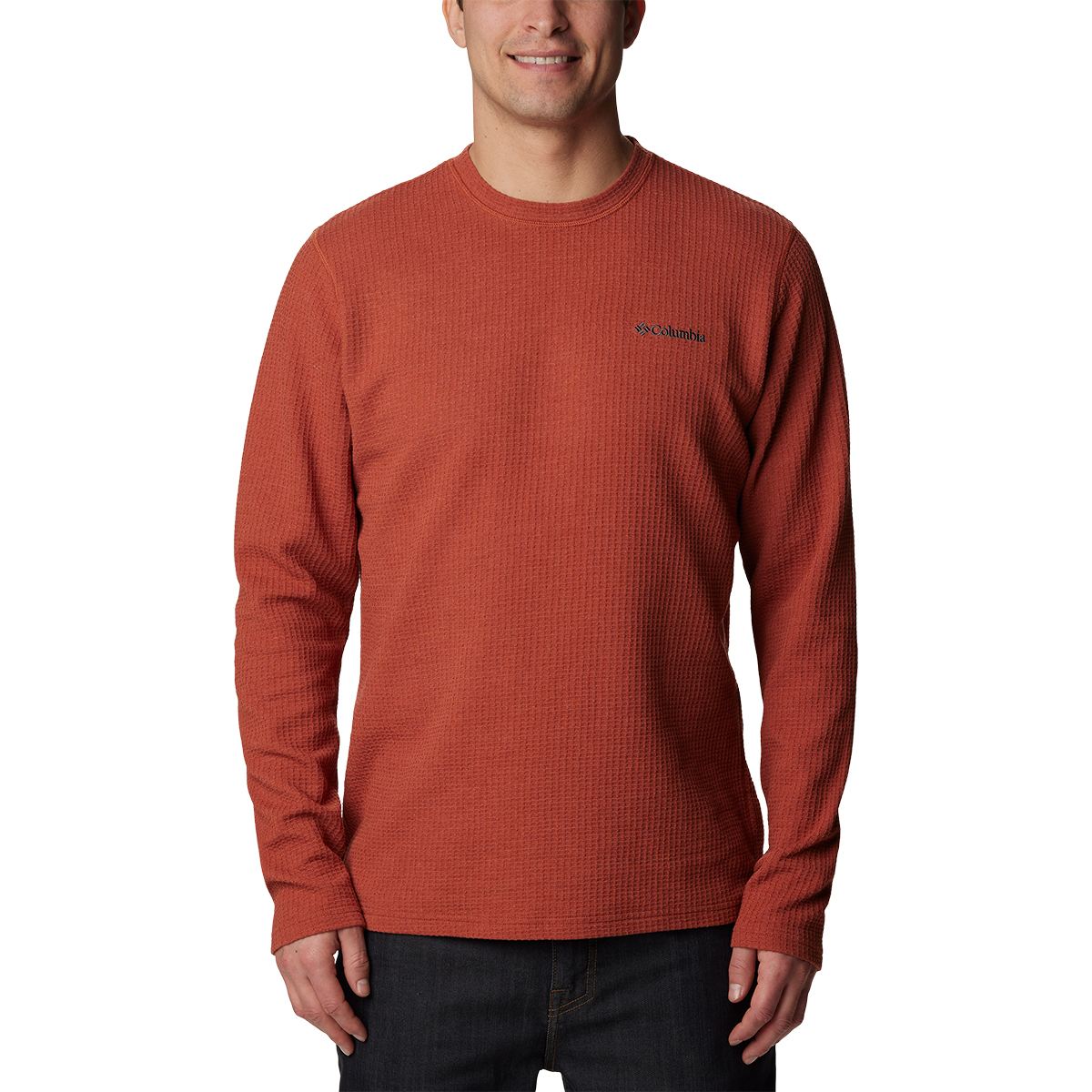 Columbia Men's Pine Peak Ii Waffle Long-Sleeve Crew - Size M
