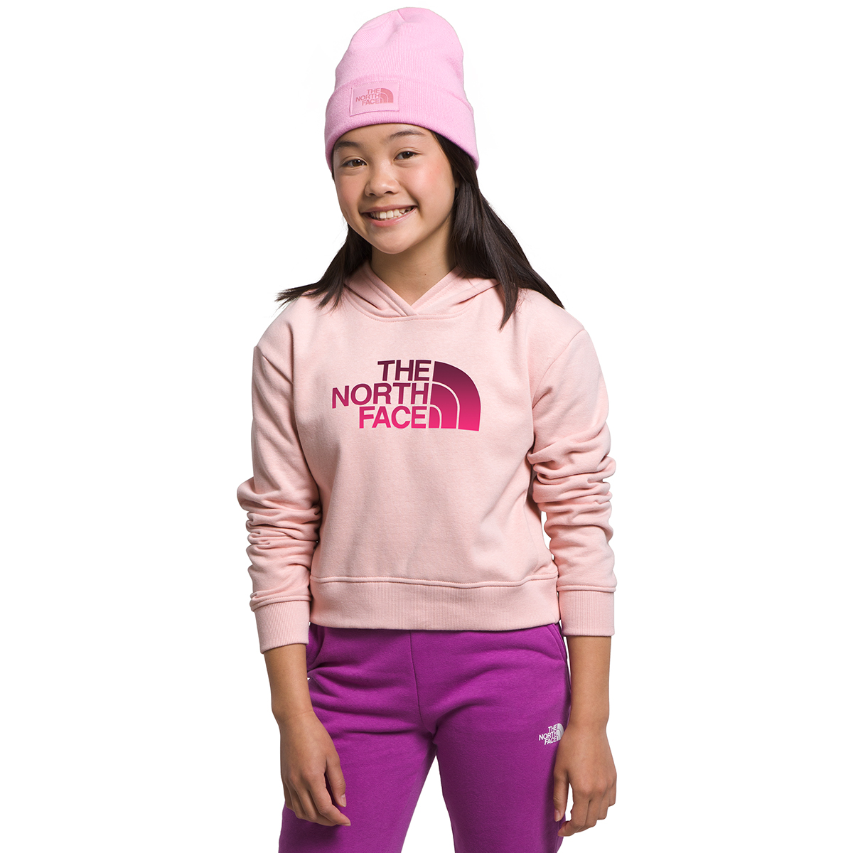 The North Face Girls Camp Fleece Pullover Hoodie - Size XL