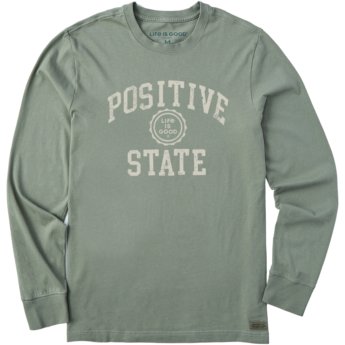 Life Is Good Men's Positive State Long-Sleeve Crusher Tee