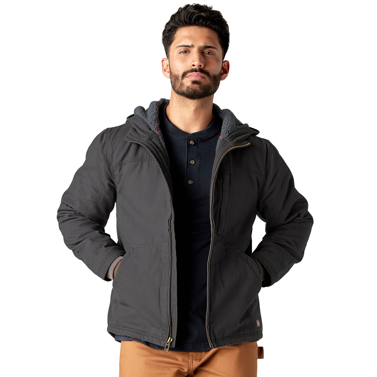 Dickies Men's Duck Canvas High Pile Fleece Lined Jacket