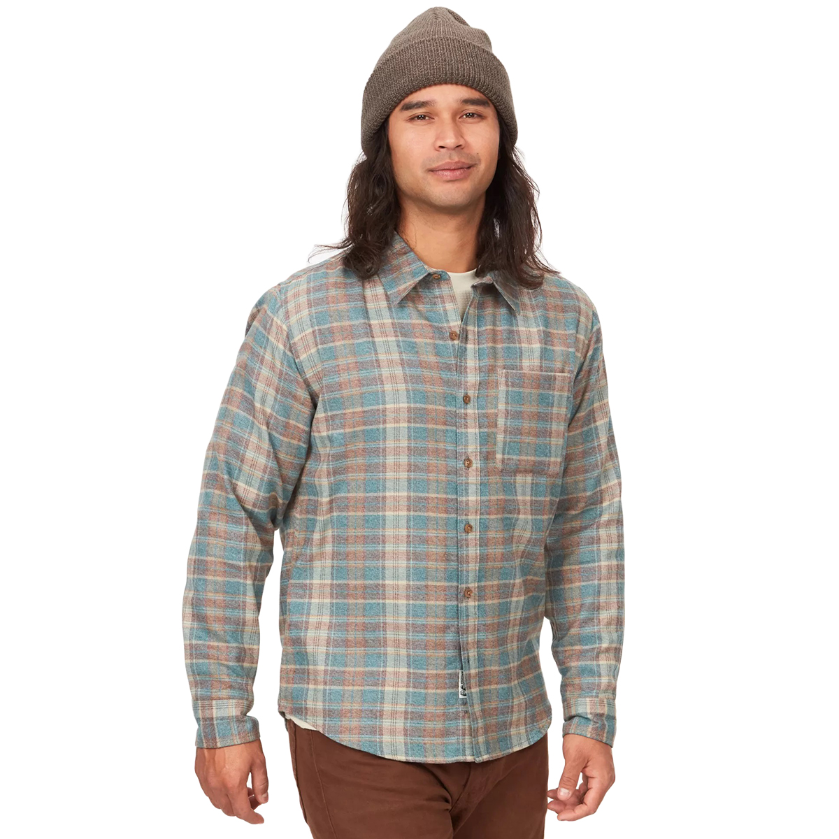 Marmot Men's Fairfax Novelty Heathered Lightweight Flannel Shirt - Size XL