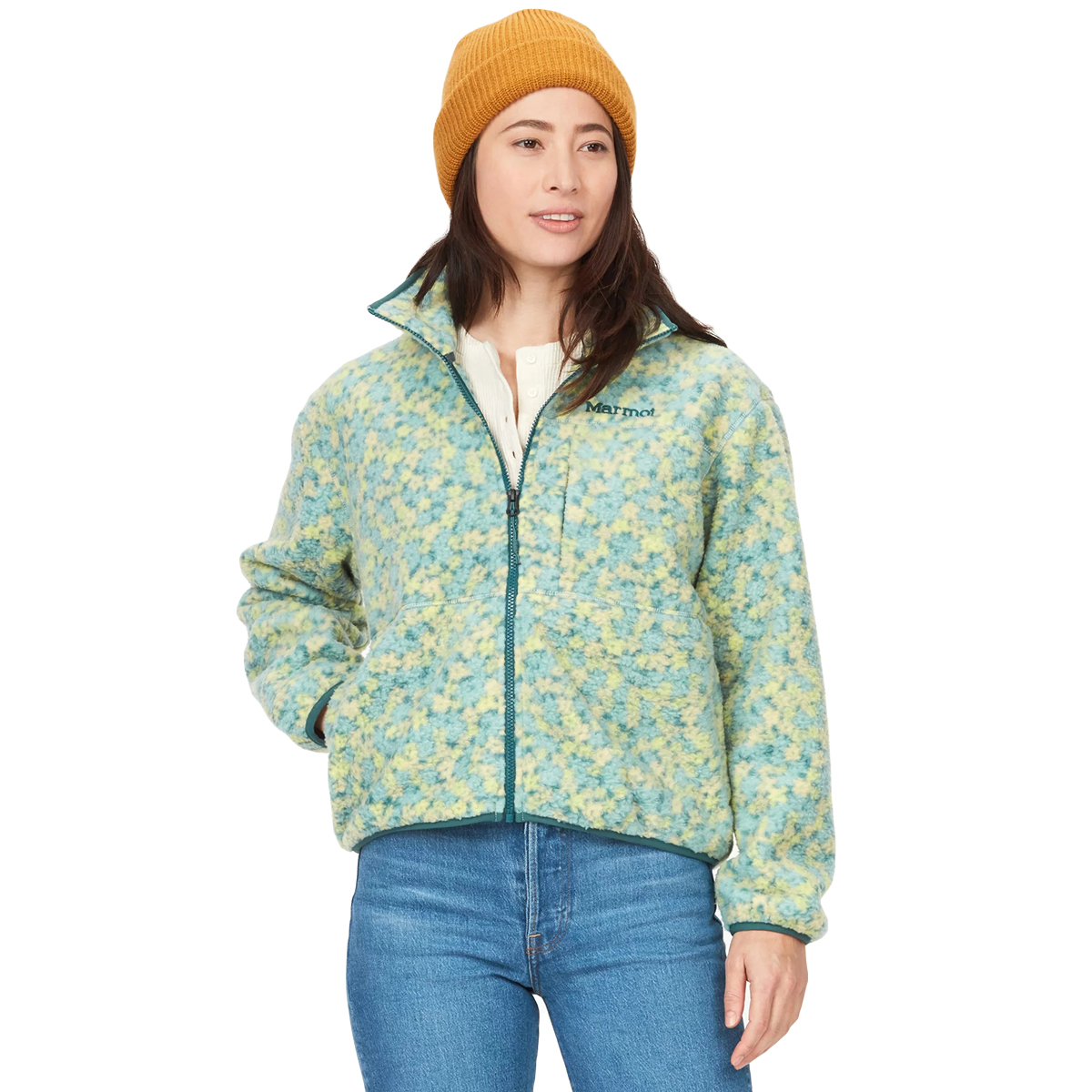 Marmot Women's Aros Printed Full-Zip Fleece Jacket