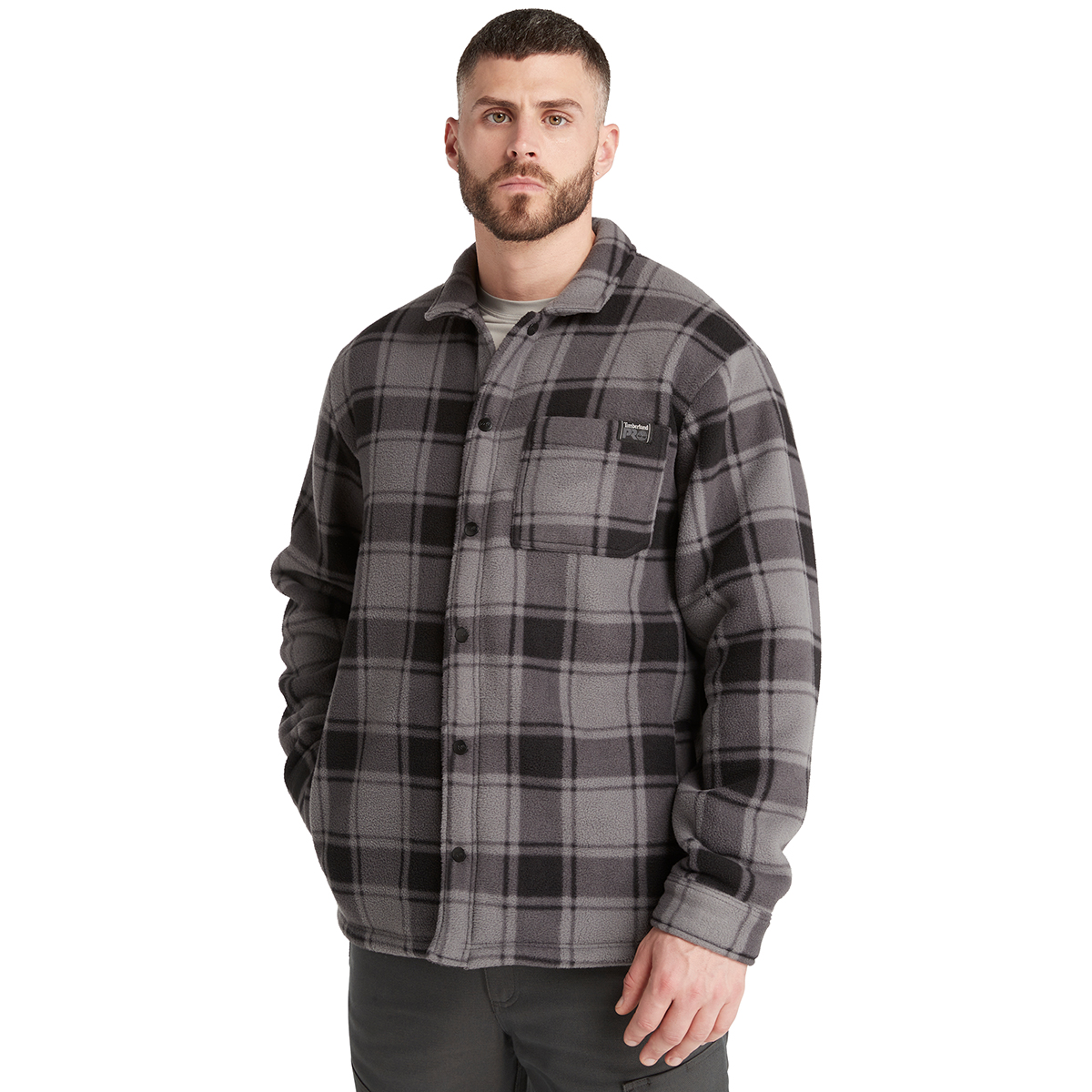 Timberland Pro Men's Gritman Check Heavyweight Fleece Shirt