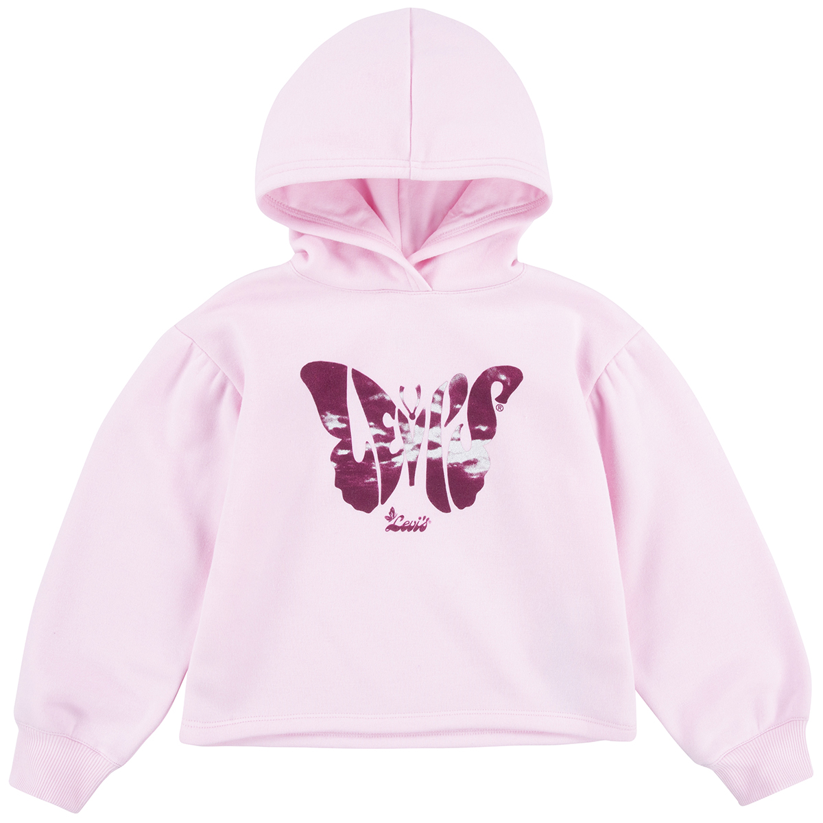 Levi's Girls Butterfly Boxy Crop Hoodie - Size L