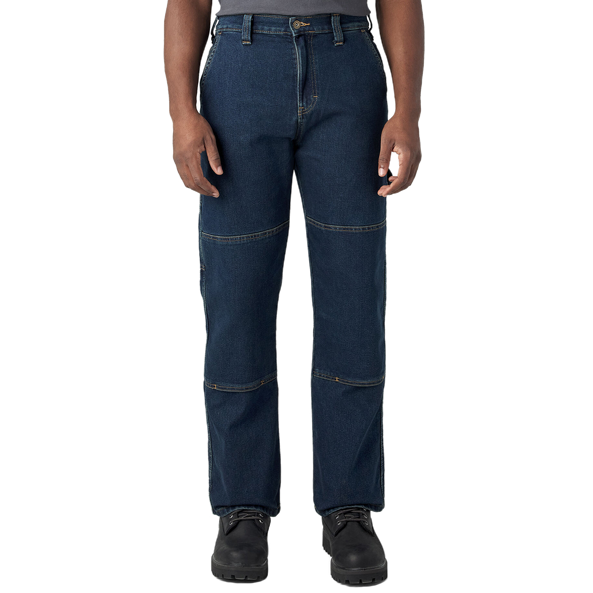 Dickies Men's Flex Relaxed Fit Double Knee Jeans