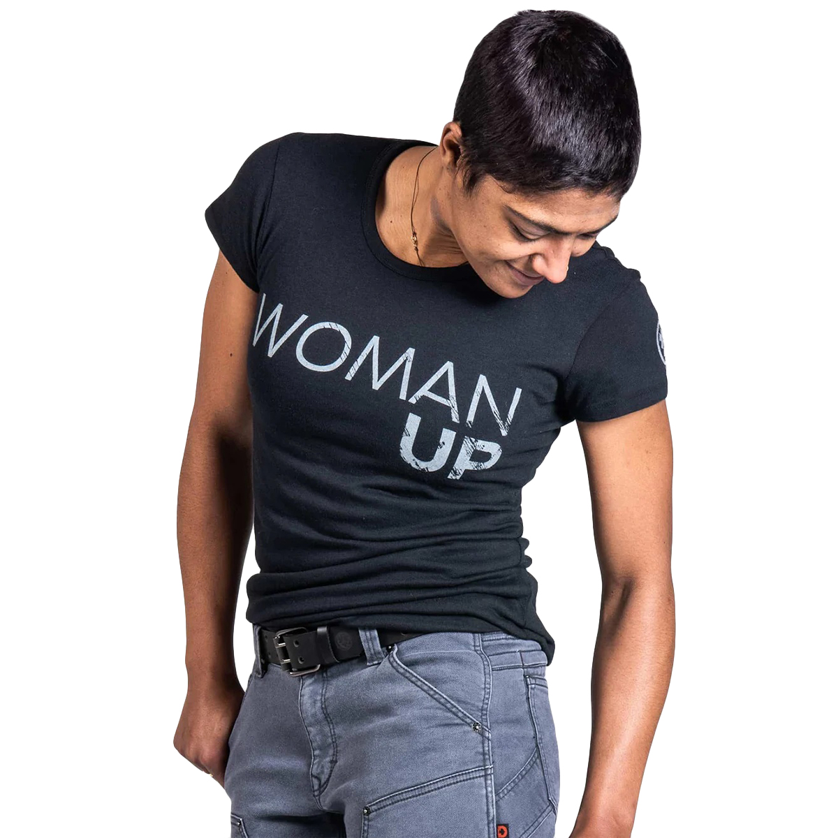 Dovetail Women's Woman Up Short-Sleeve Crew Neck Tee
