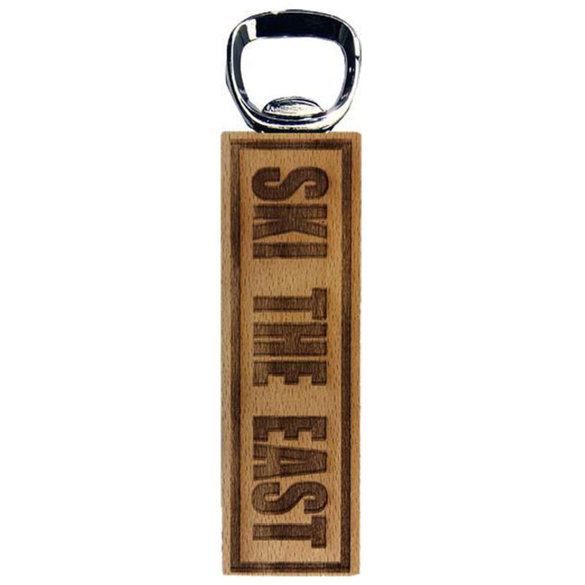 Ski The East Wooden Magnetic Bottle Opener