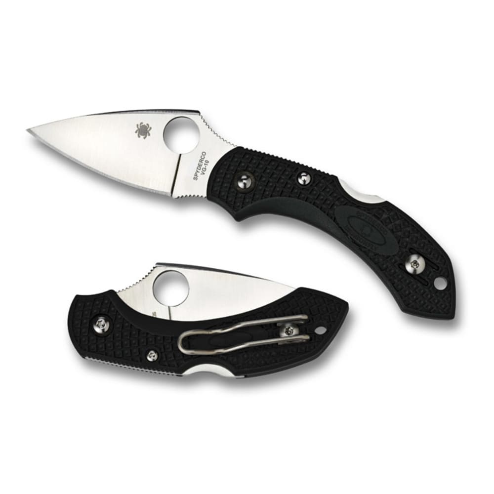 Spyderco Dragonfly2 Lightweight Black FRN Plain Edge Knife NO SIZE