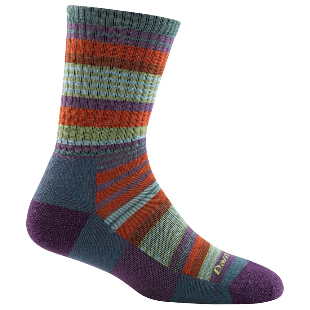 DARN TOUGH Girl's Sierra Stripe Micro Crew Light Cushion Socks S