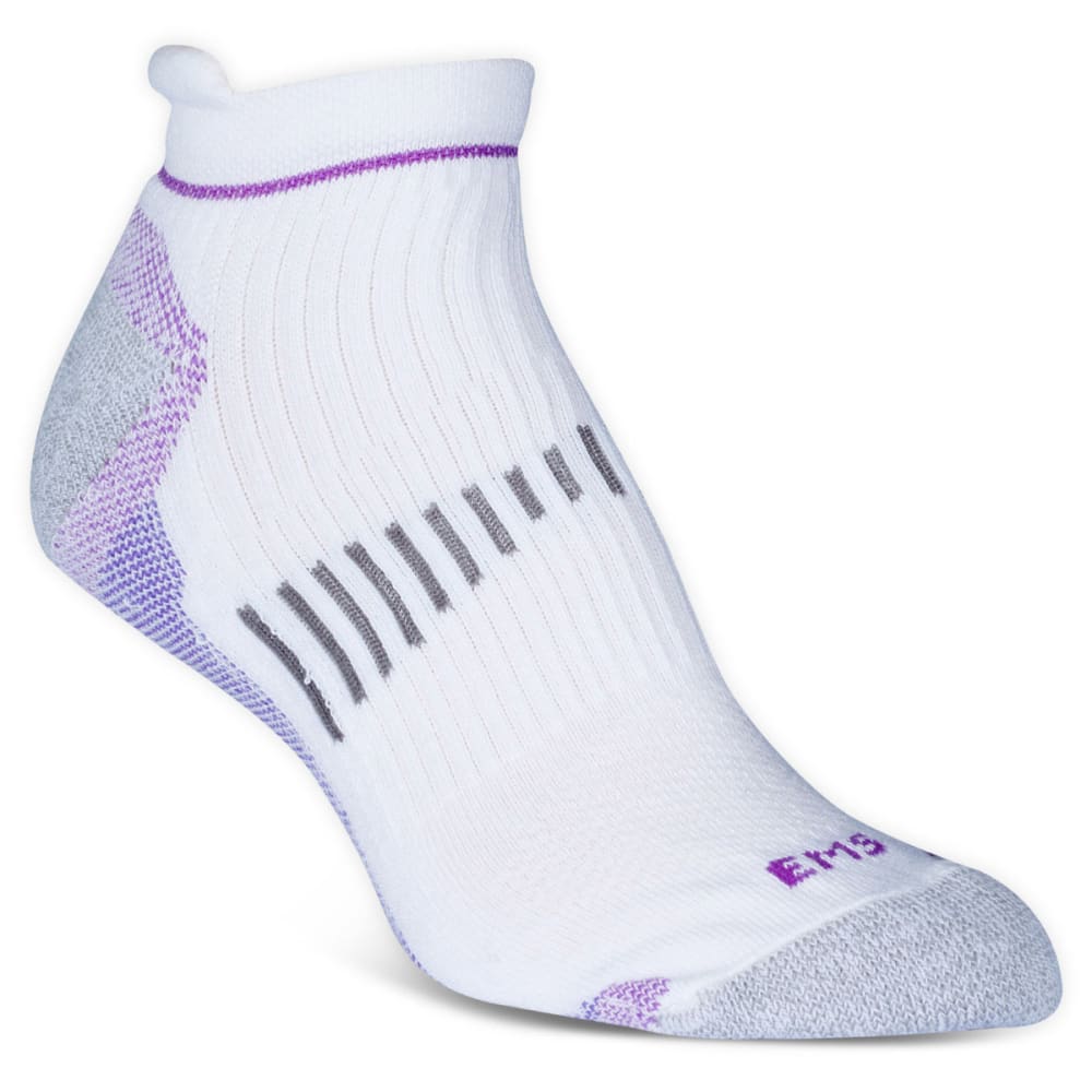 EMS Women's Fast Mountain Lightweight Coolmax Ankle Socks, White S