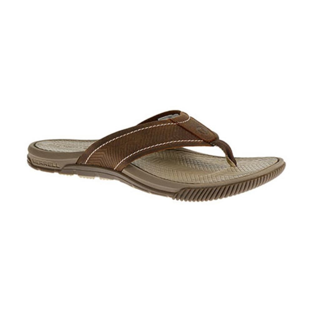 MERRELL Men's Terracove Jet Flip-Flops, Oak - Eastern Mountain Sports