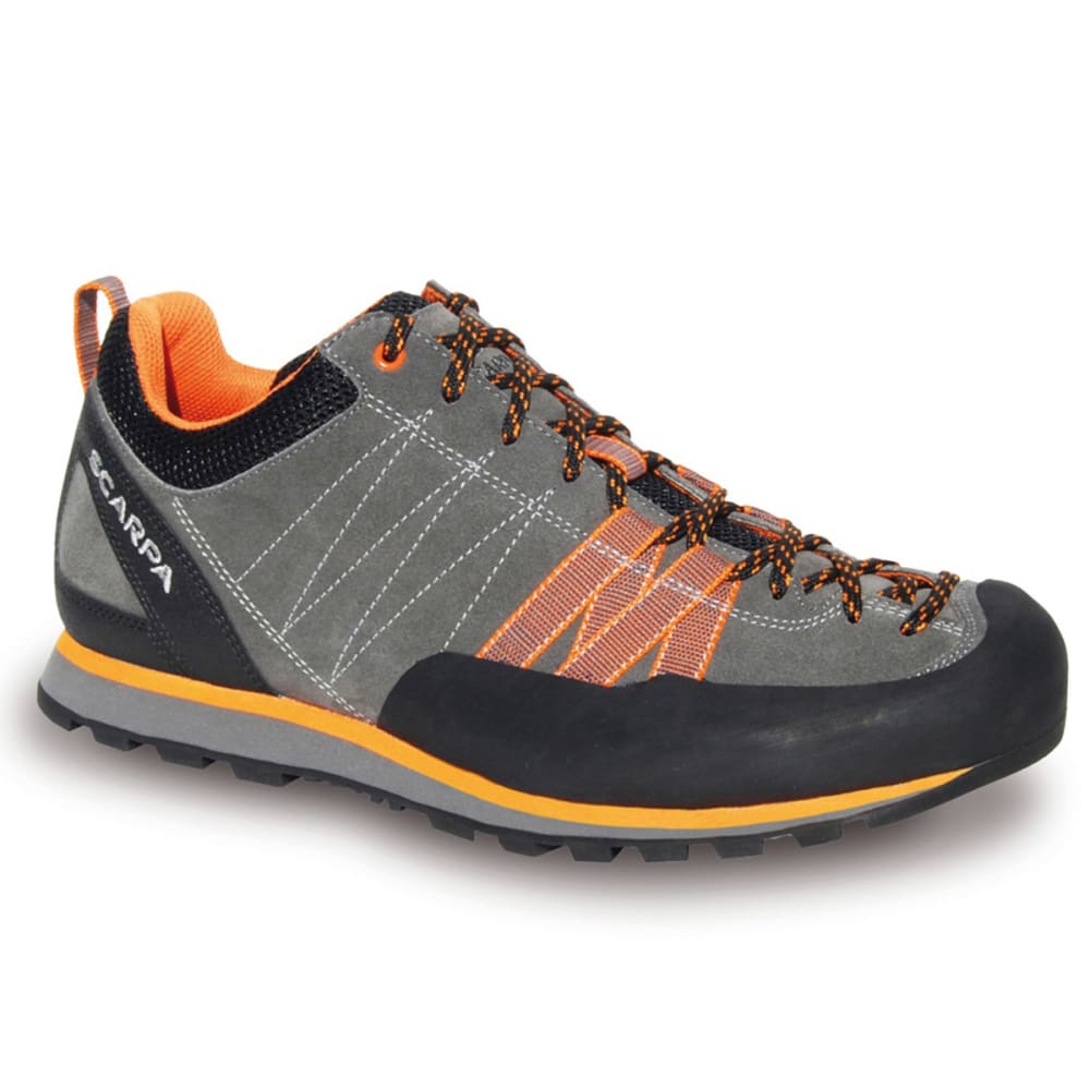 SCARPA Men's Crux Hiking Shoes, Grey/Orange 40