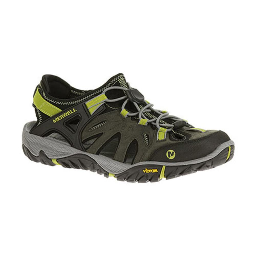 MERRELL Men's All Out Blaze Sieve Hiking/Water Shoes, Castle Rock/Green ...