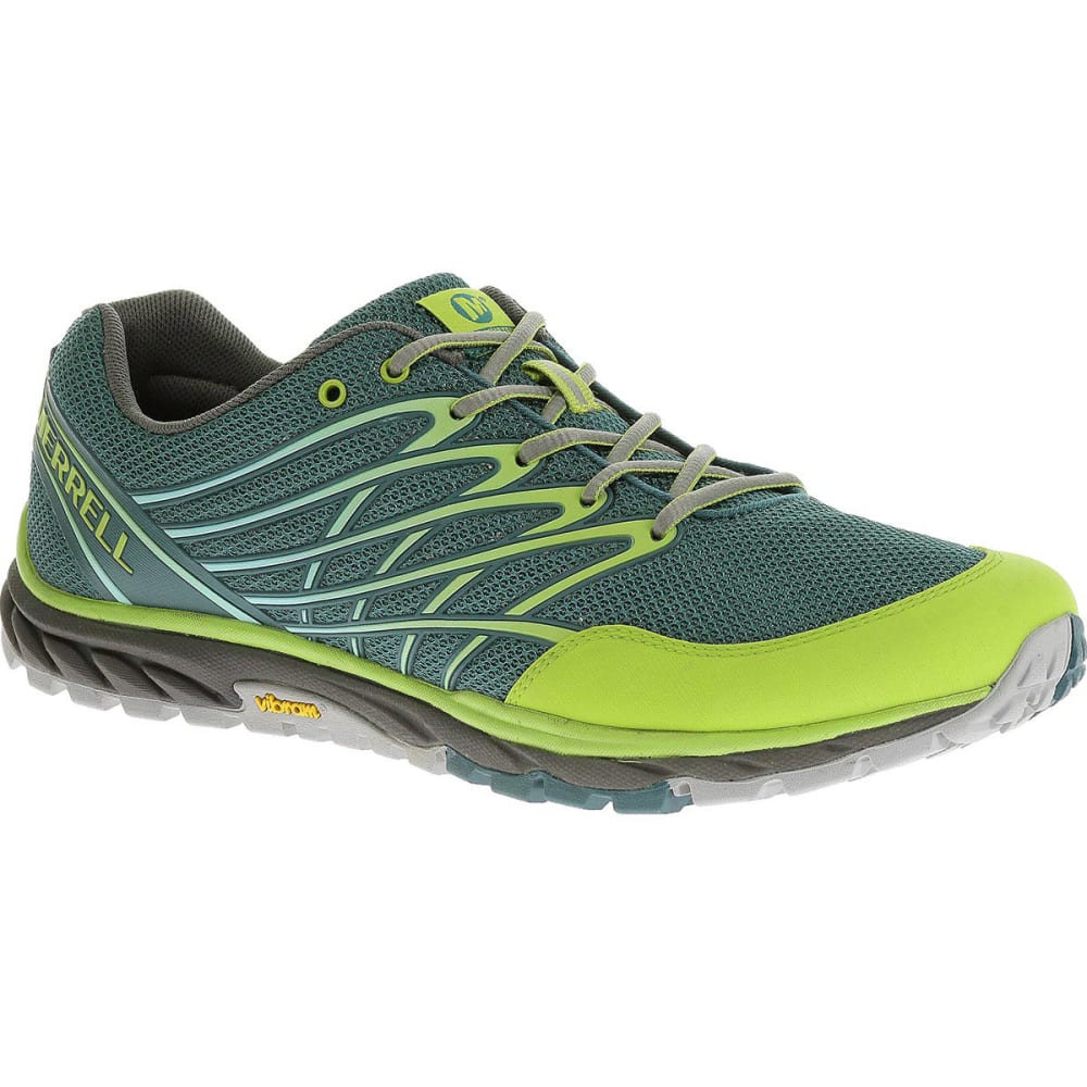 Dynamics bestå Kritik MERRELL Men's Bare Access Trail Barefoot Running Shoes, Sea Blue/Lime Green  - Eastern Mountain Sports