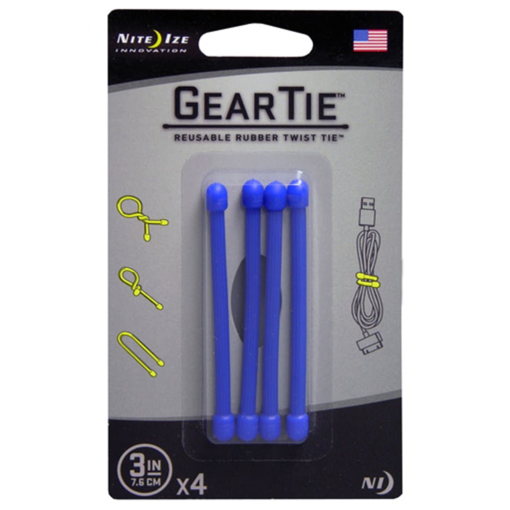 NITE IZE Gear Tie, 3" NO SIZE