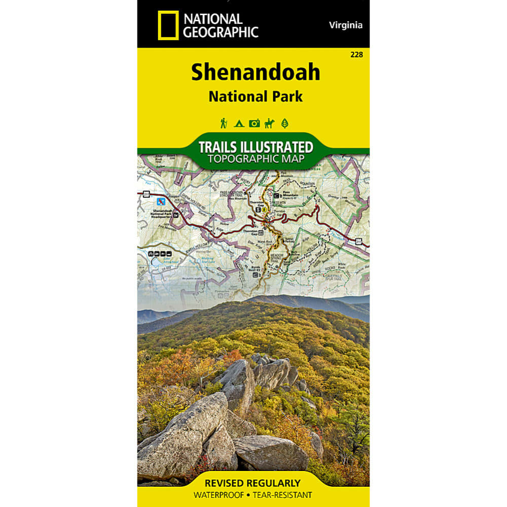NATIONAL GEOGRAPHIC Trails Illustrated Shenandoah National Park Map NA