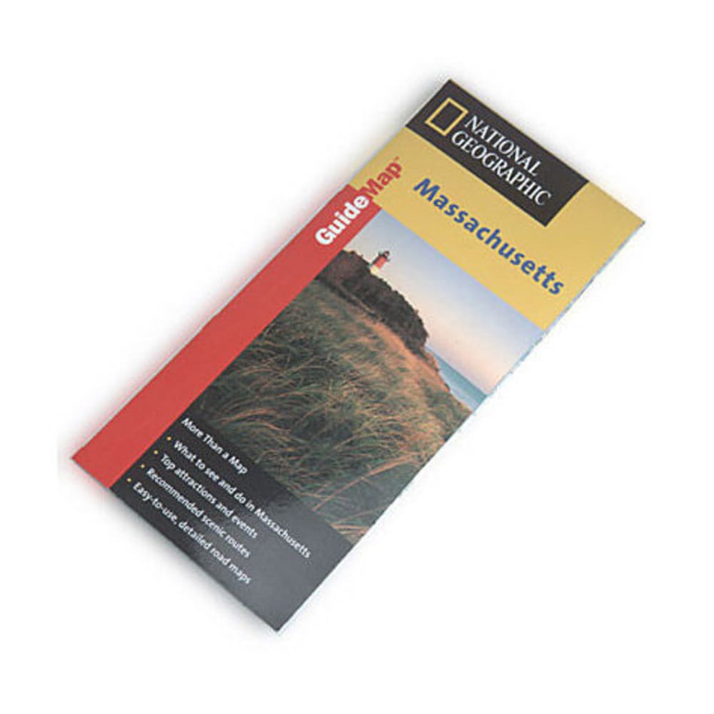 NAT GEO Massachusetts Guide Map NA