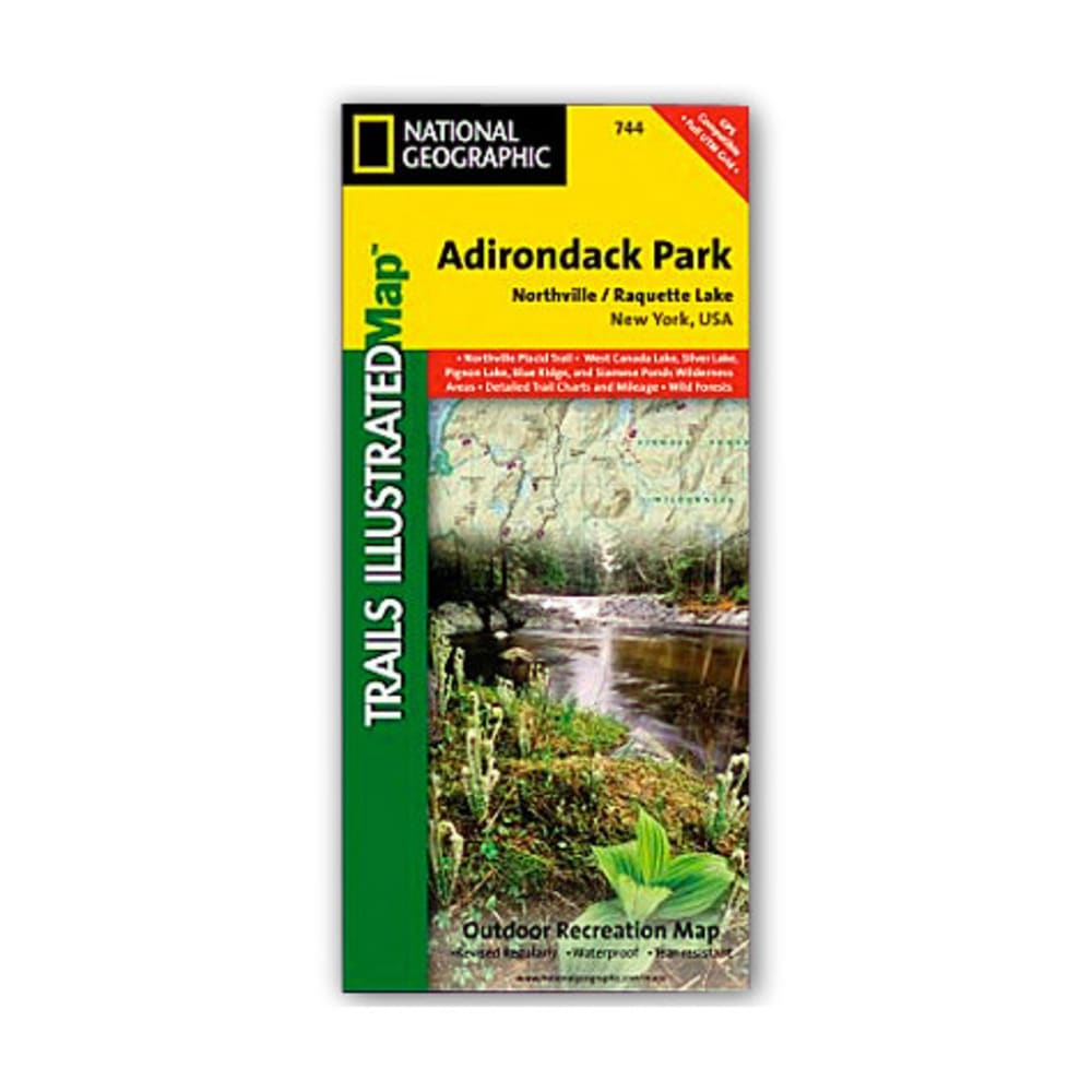 NAT GEO Adirondack Park Map, Northville/Raquette Lake NA