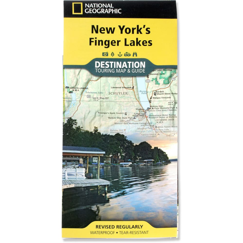 NAT GEO Finger Lakes, New York Map NO SIZE