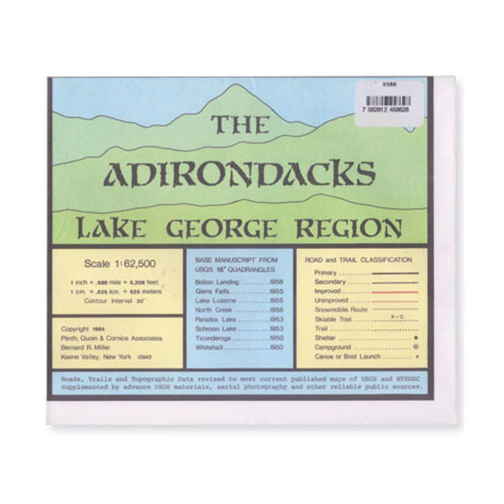 ADK Lake George Region Map NA
