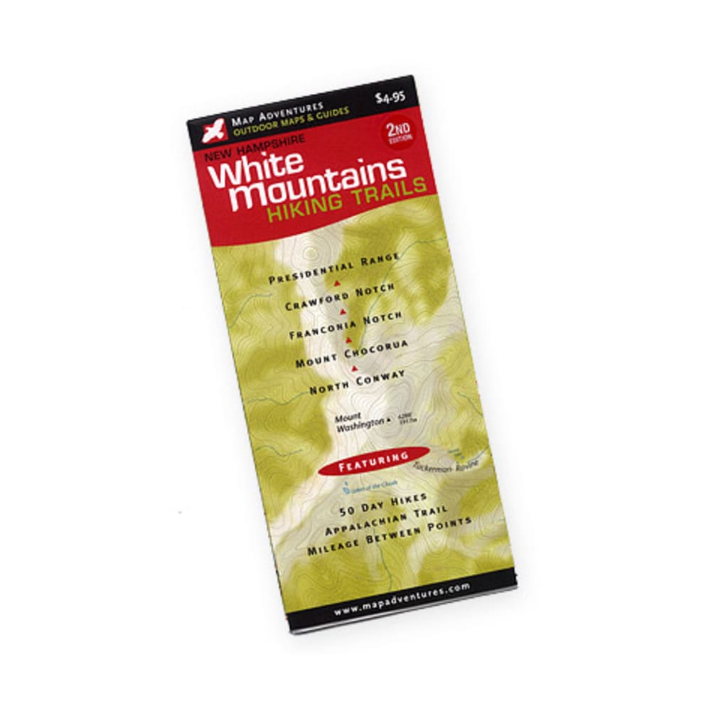 White Mountains Hiking Trails Map NA