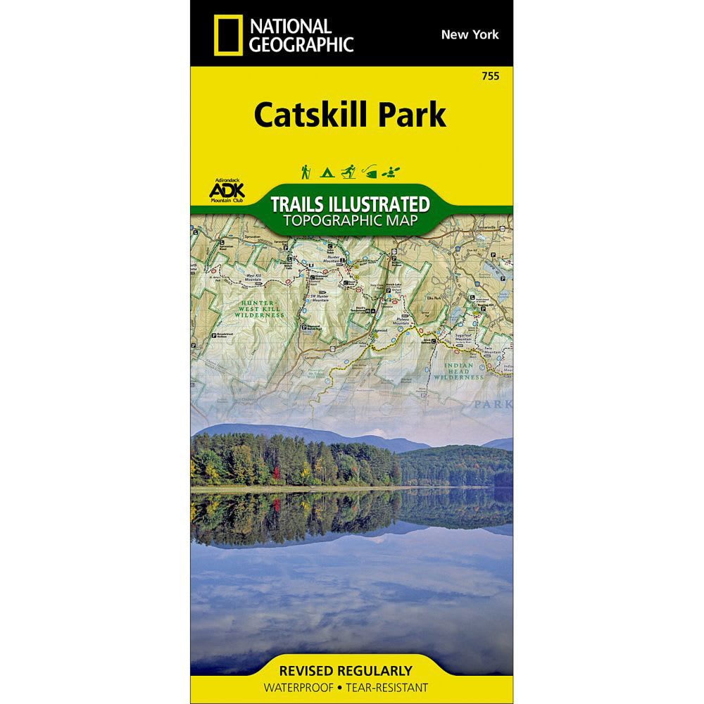 NAT GEO Catskills Park Trail Map NA