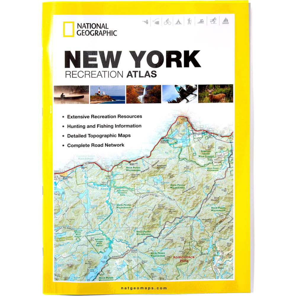 NAT GEO New York State Recreation Atlas NO SIZE