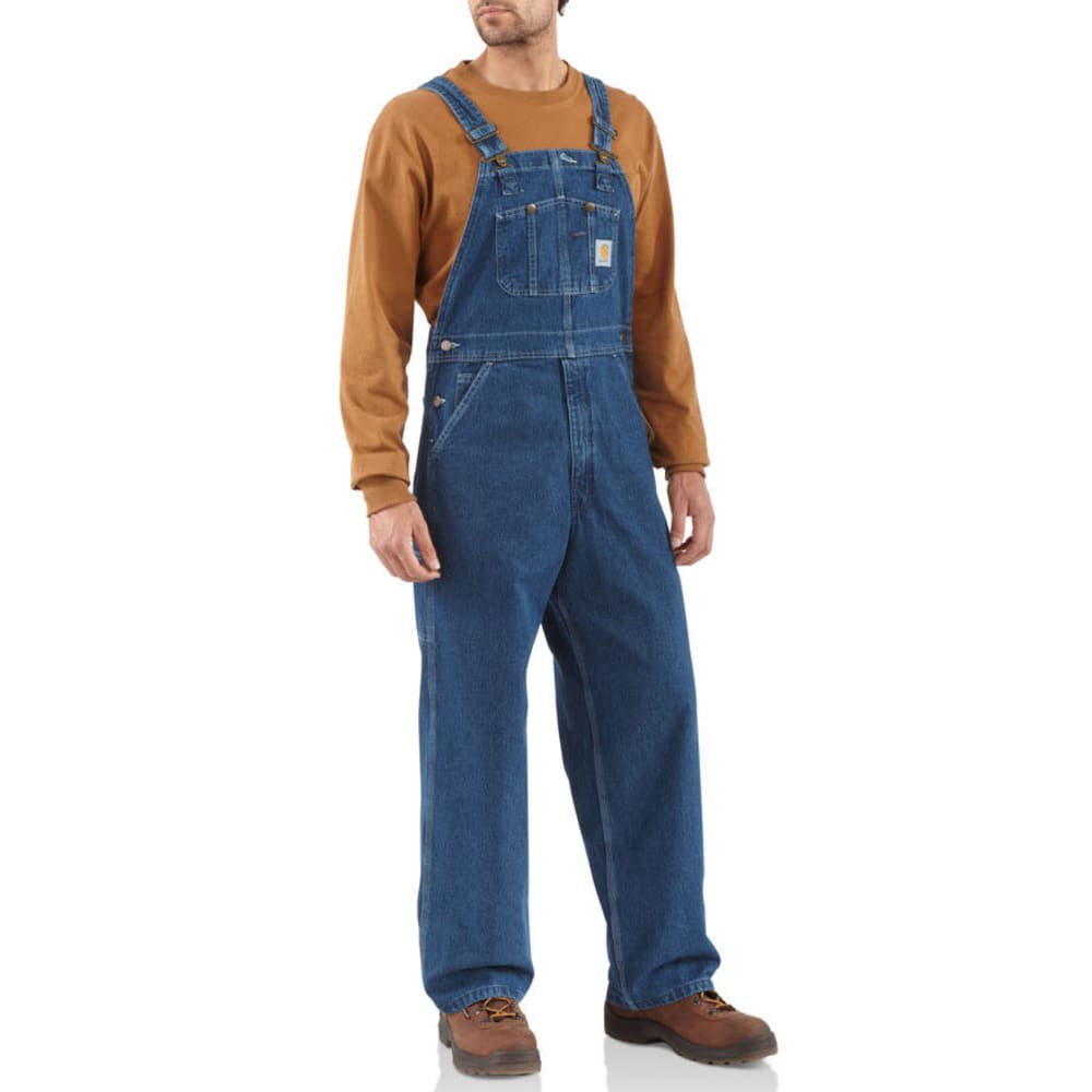 CARHARTT Men's Washed Denim Unlined Bib Overalls 42/32