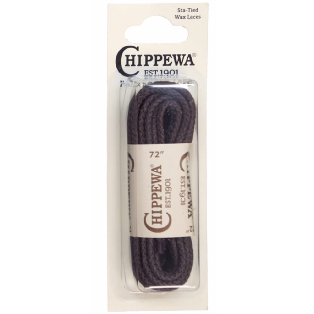 CHIPPEWA 72 in. Sta-Tied Waxed Boot Laces ONE SIZE