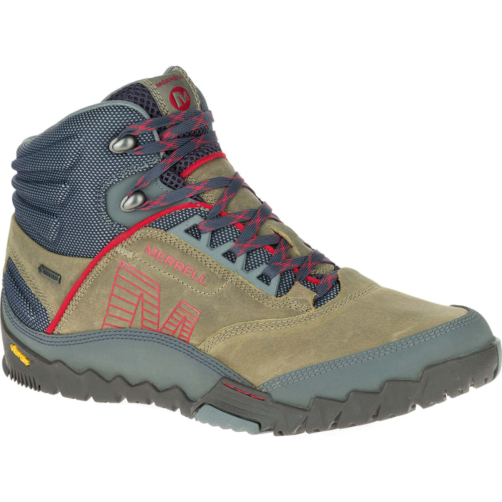 MERRELL Men's Annex Mid Gore-Tex Hiking Shoes, Light Beige - Eastern ...