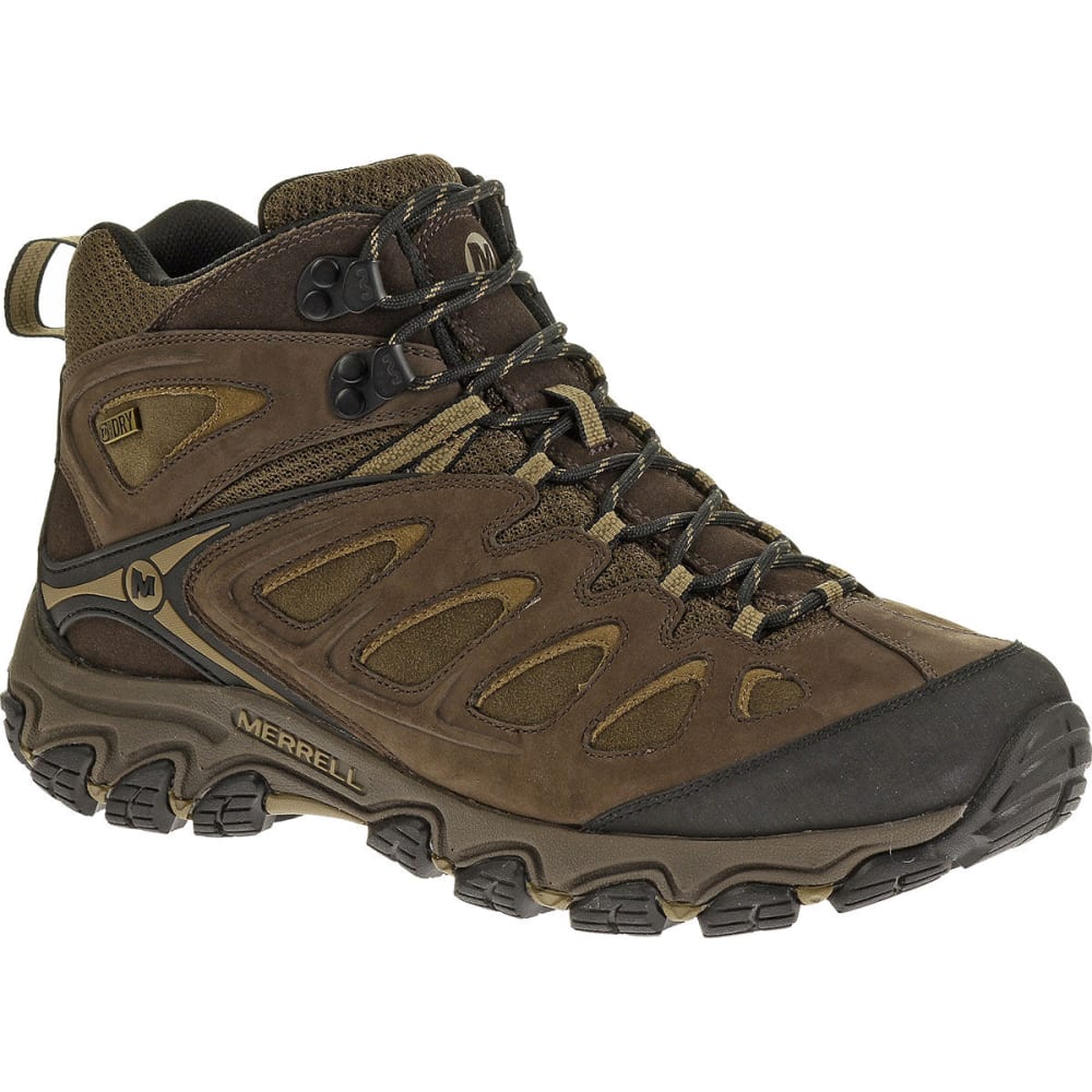 MERRELL Men's Pulsate Mid Waterproof Hiking Boots, Espresso - Eastern ...
