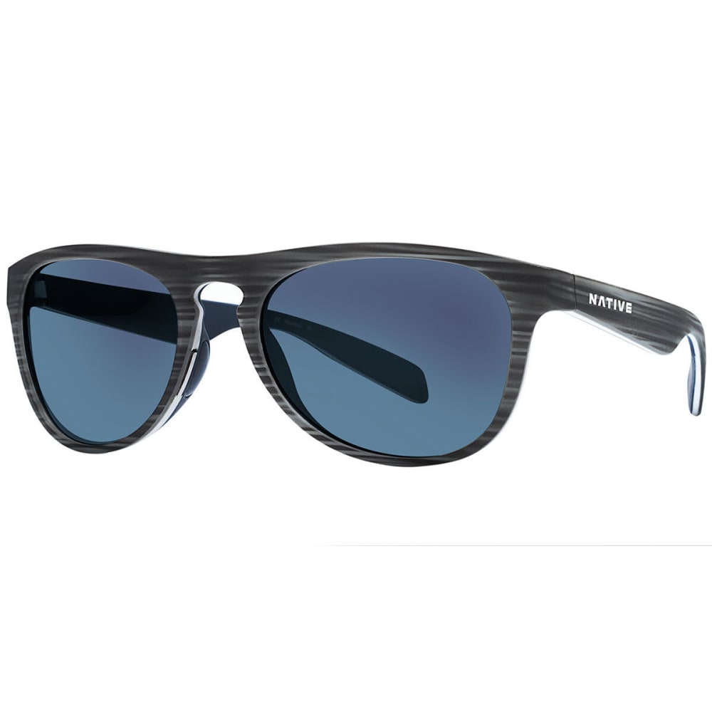 NATIVE EYEWEAR Sanitas Sunglasses, Driftwood/Blue Reflex NO SIZE