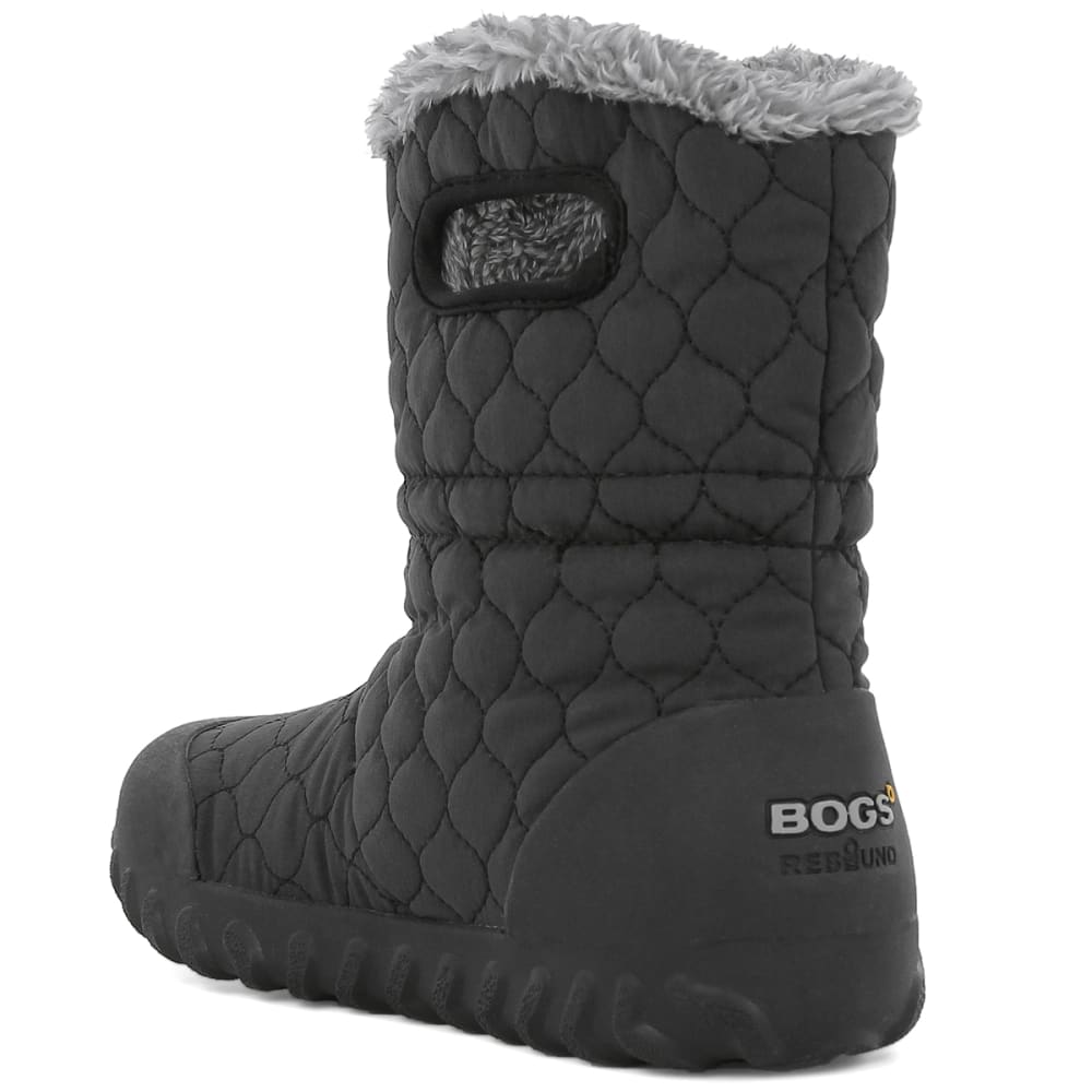 BOGS Women's B-Moc Quilted Puff Insulated Boots, Black - Eastern