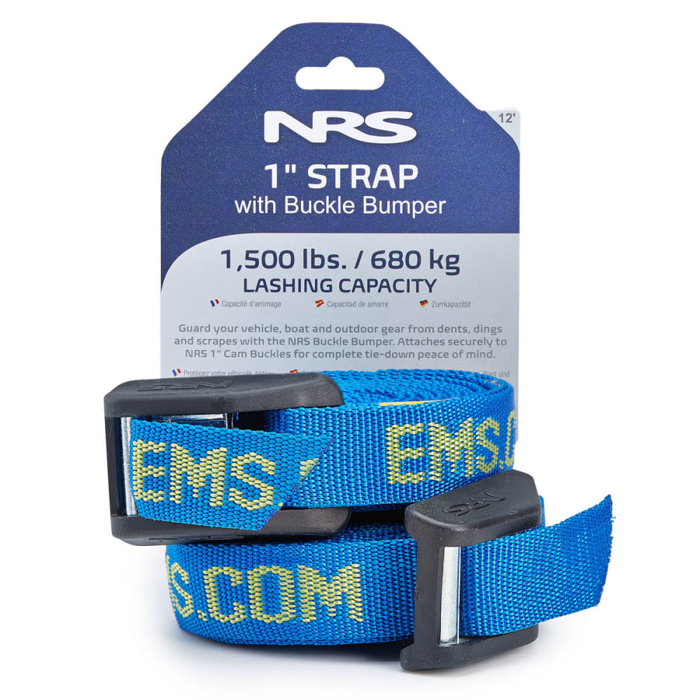 NRS 1 in. HD Buckle Bumper Straps, 12 FT. Pair NO SIZE