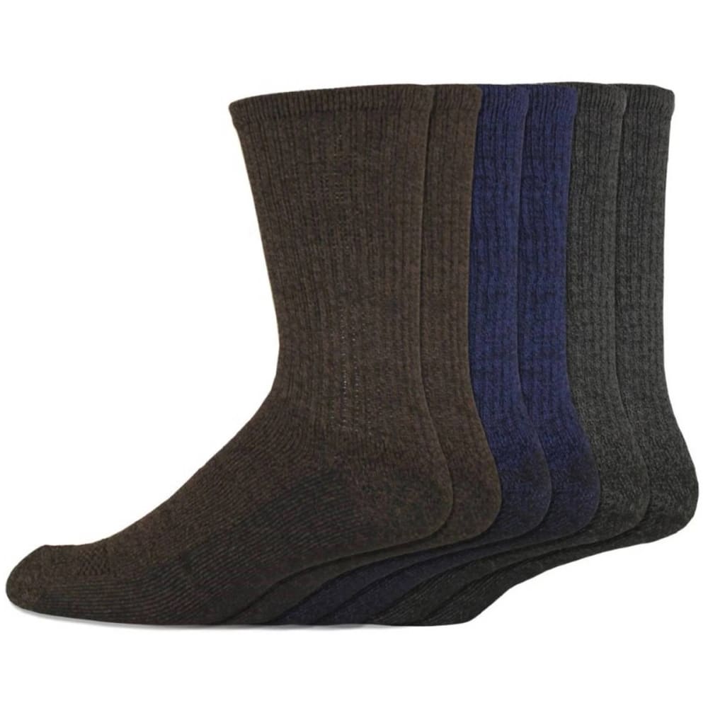 DICKIES Men's Dri-Tech Comfort Crew Socks, 6 Pack L