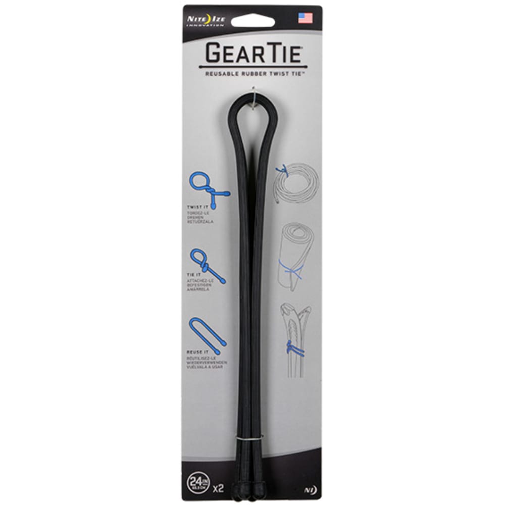 NITE IZE 24 in. Gear Ties, 2 Pack NO SIZE