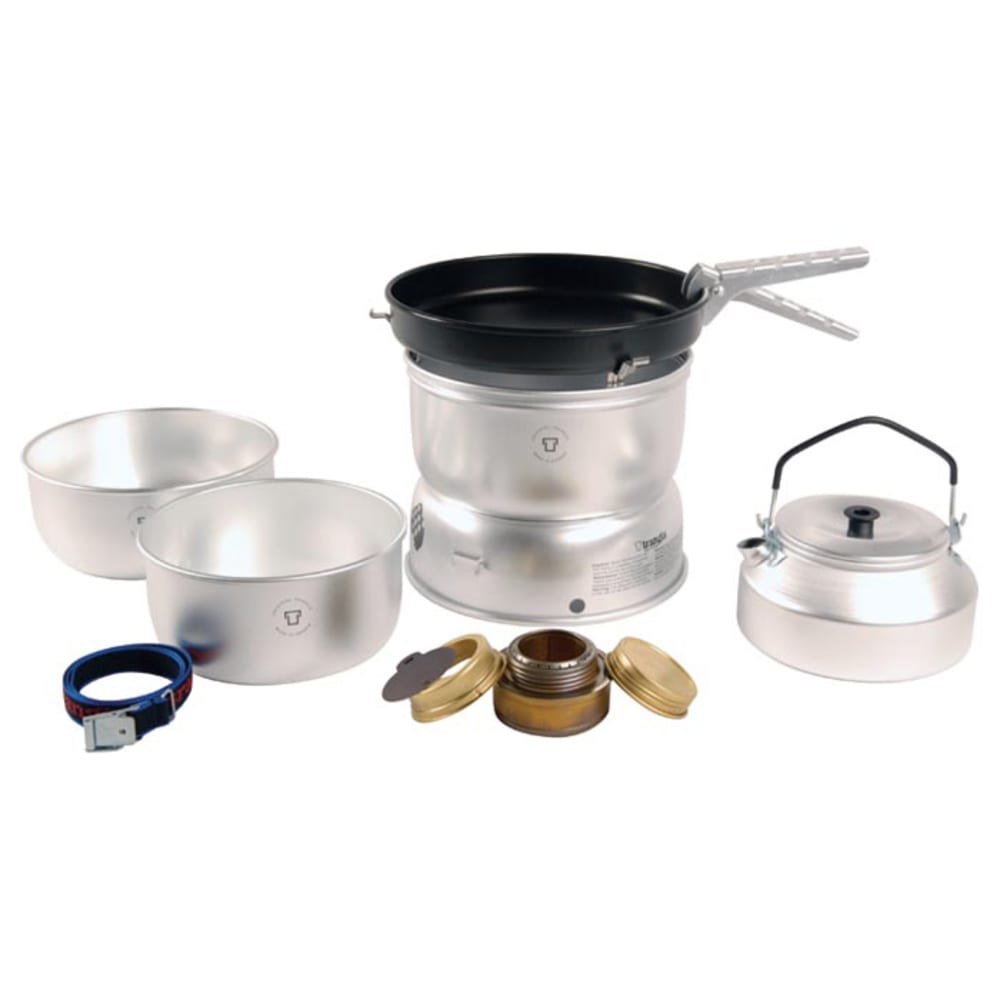 TRANGIA 25-4 Ultralight Non-Stick Alcohol Stove Kit with a Kettle and Windshields NO SIZE