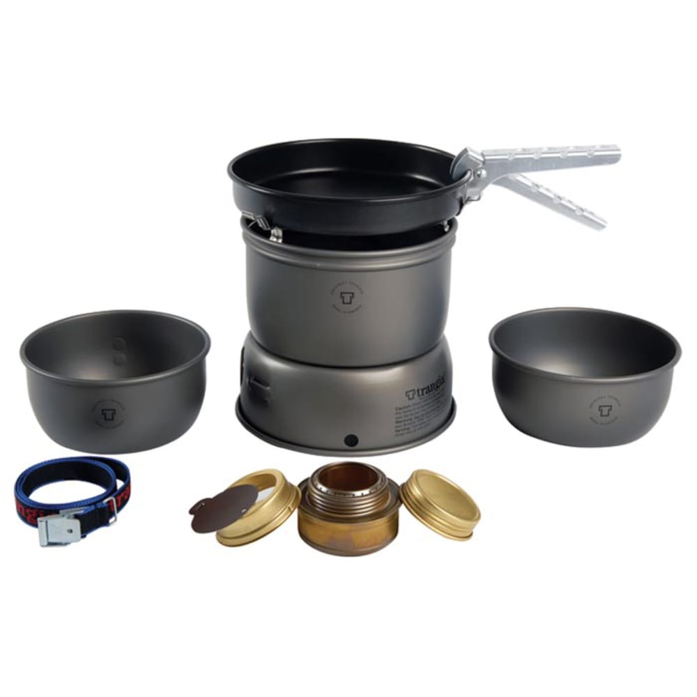 TRANGIA 27-3 Ultralight Hard Anodized Alcohol Stove Kit with Windscreens NO SIZE