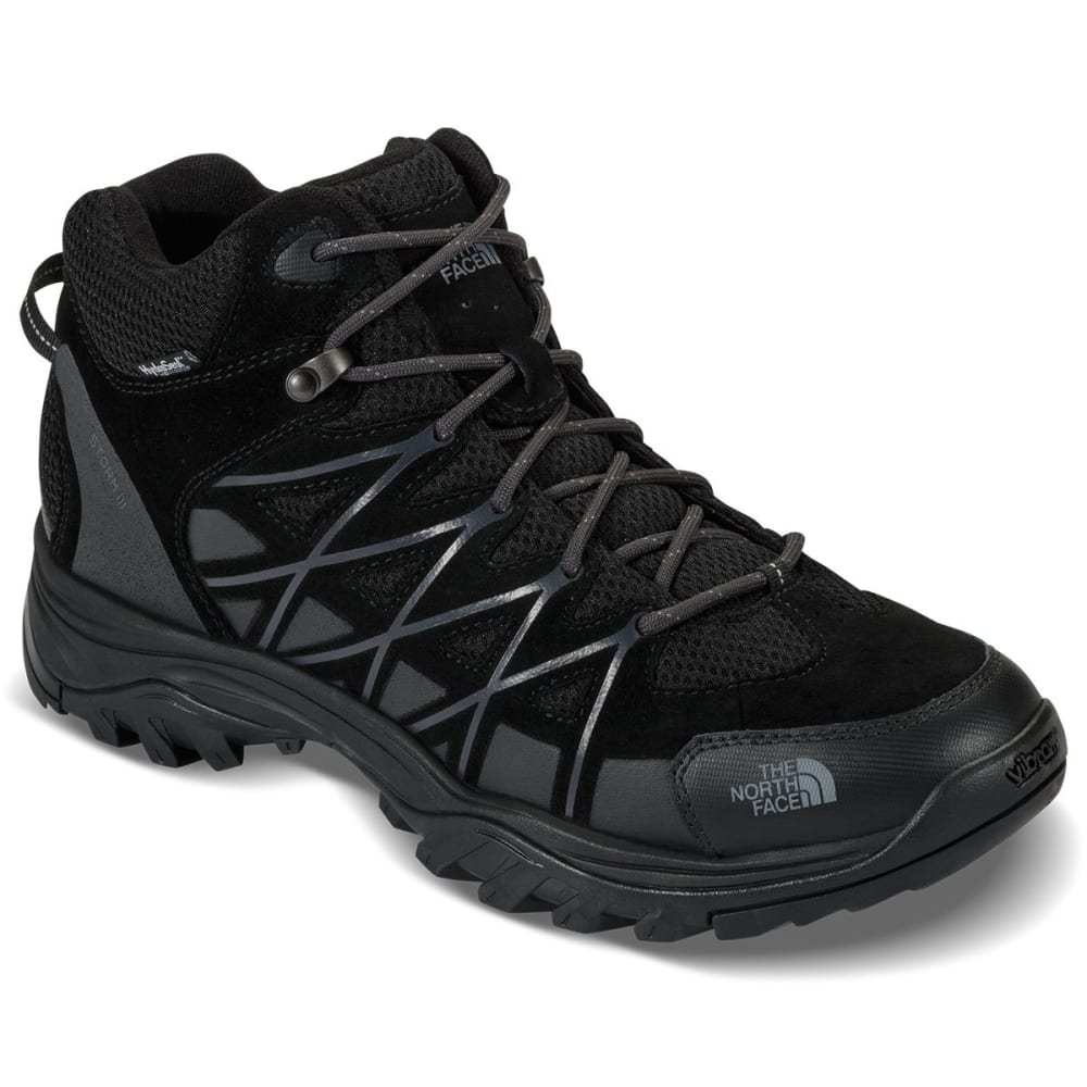 THE NORTH FACE Men's Storm III Mid Waterproof Hiking Boots, Black/Grey 7.5