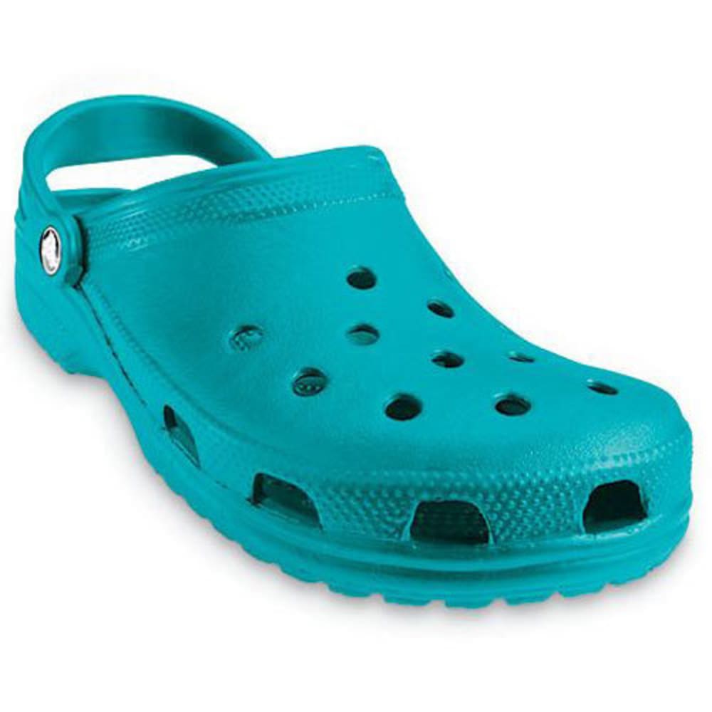 turquoise crocs with fur