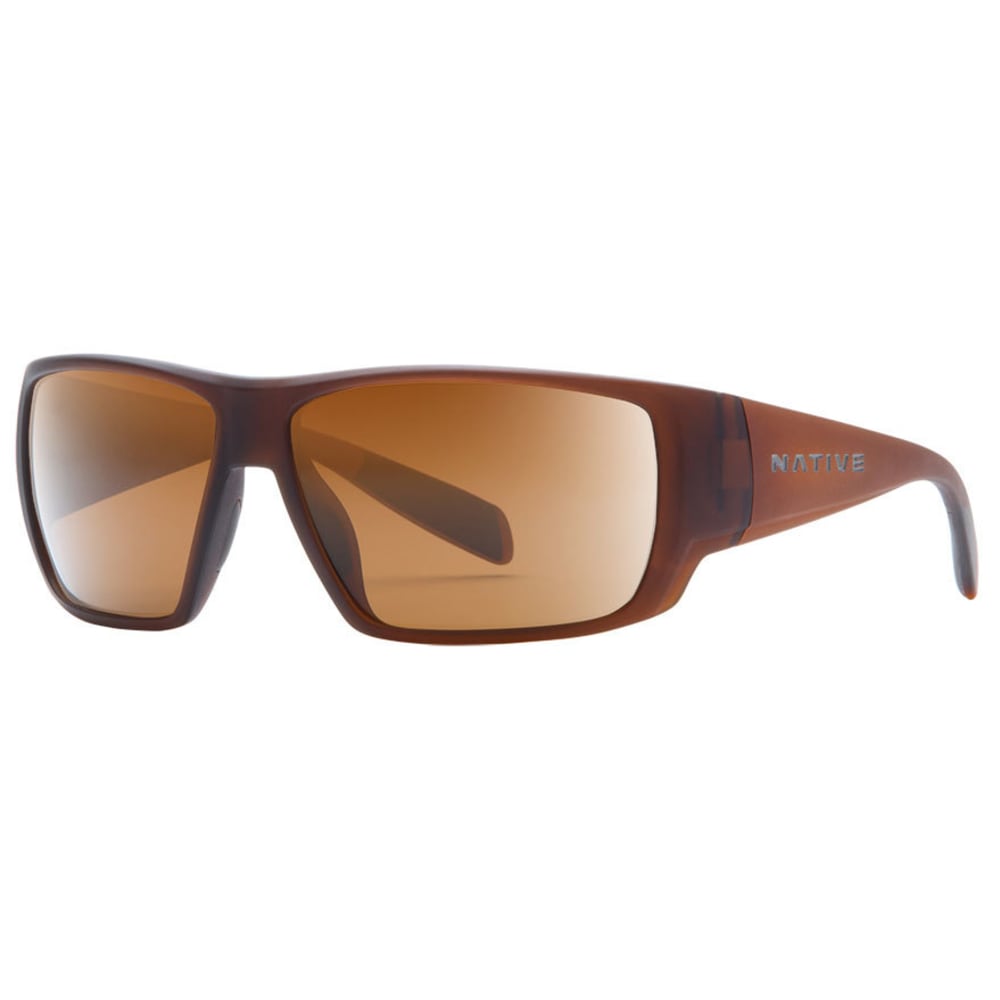 NATIVE EYEWEAR Sightcaster Sunglasses, Matte Brown Crystal/Brown NO SIZE