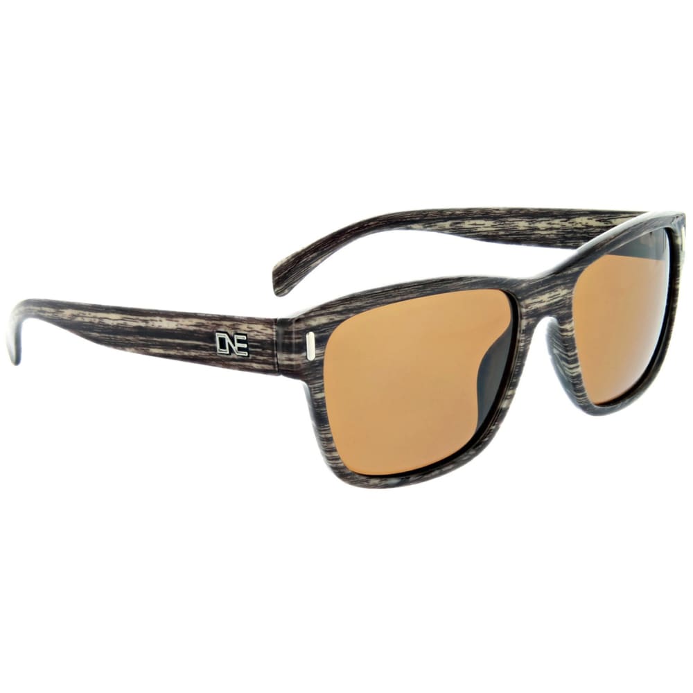 ONE BY OPTIC NERVE Kingston Polarized Sunglasses, Shiny Driftwood NO SIZE