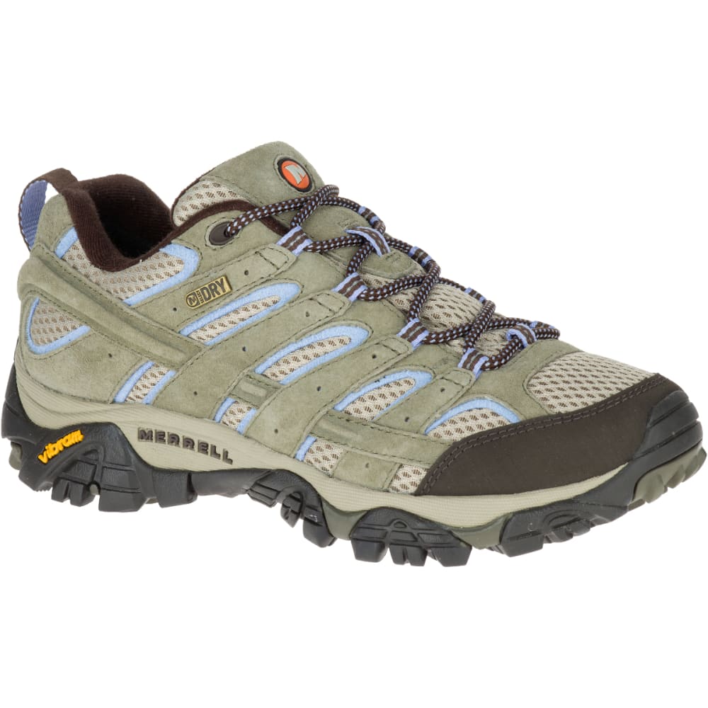 MERRELL Women's Moab 2 Waterproof Hiking Shoes, Dusty Olive, Wide 5