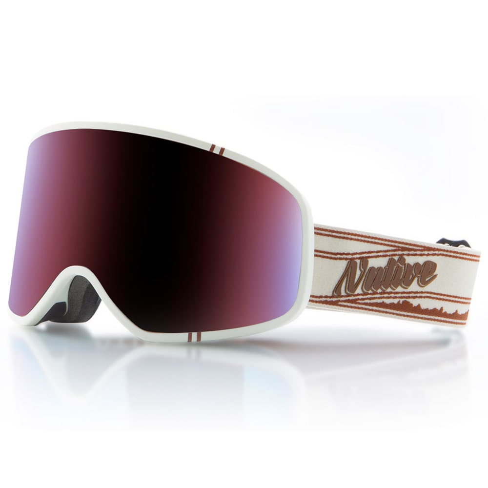 NATIVE EYEWEAR Tenmile Goggles, Pinstripe/Blue Mirror ONE SIZE
