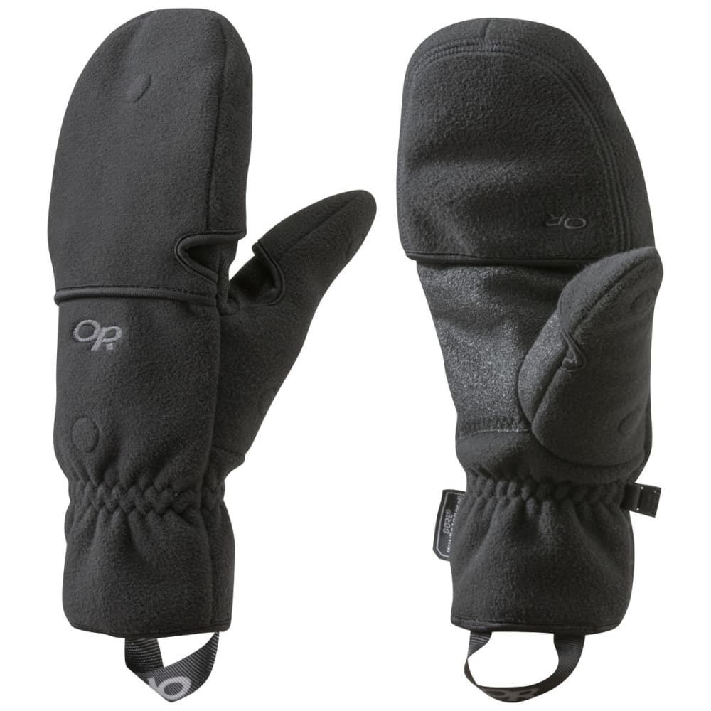 OUTDOOR RESEARCH Gripper Convertible Gloves, Black M